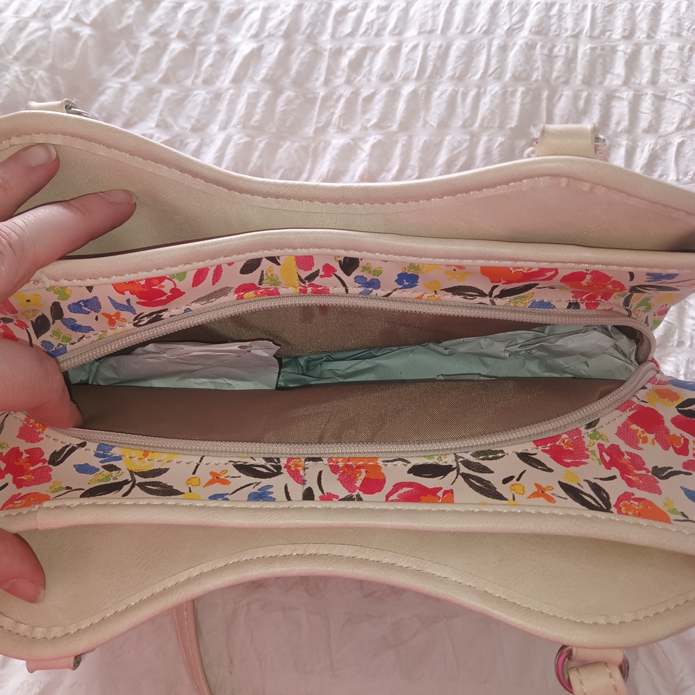 Multicolor Floral Women's Shoulder Bag - Picture 4 of 14